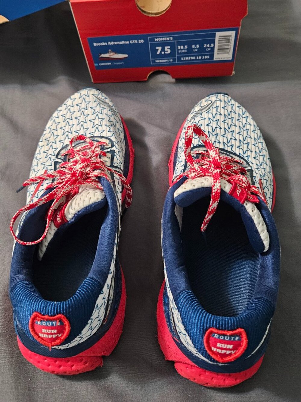 Brooks Adrenaline GTS 20 "GO USA" size 7.5 - Picture 5 of 7